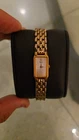 Vintage Seiko 2E20-6859 Rectangular Gold-tone Women's Watch