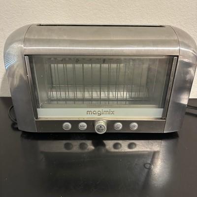 Magimix Vision 2 Slice Toaster Stainless Steel With See Through Sides