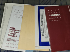1990 Dodge Caravan Owners Manual  Supplements