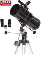 Celestron 21049 PowerSeeker 127EQ Reflector Telescope Manual Finderscope Black