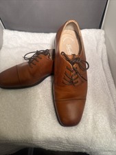 Florsheim Kids Sz6 Reveal CP Ox Jr Lace-Up Leather Cap Toe Oxfords Shoes Cognac
