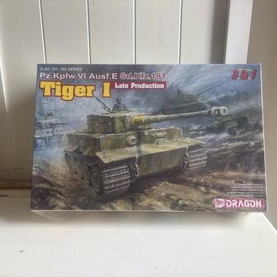 Dragon 1:35 Pz.Kpfw.VI Sd.Kfz.181 Tiger I Late Production 6406 SEALED 3 In 1 Kit