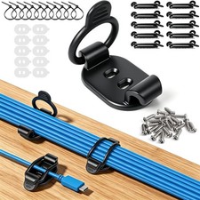10 Pack Adjustable Cable Clips Self Adhesive Wire Organizer for Home Office