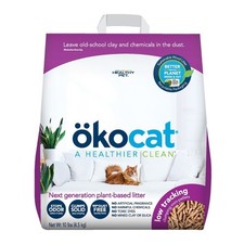Healthy Pet 10 lbs Okocat Low Tracking Clumping Mini Pellets Wood Cat Litter