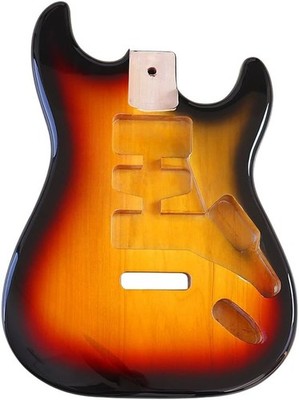 DIY Sunburst Electric Guitar Body for Fender Strat Guitar Poplar HSH Guitar Body