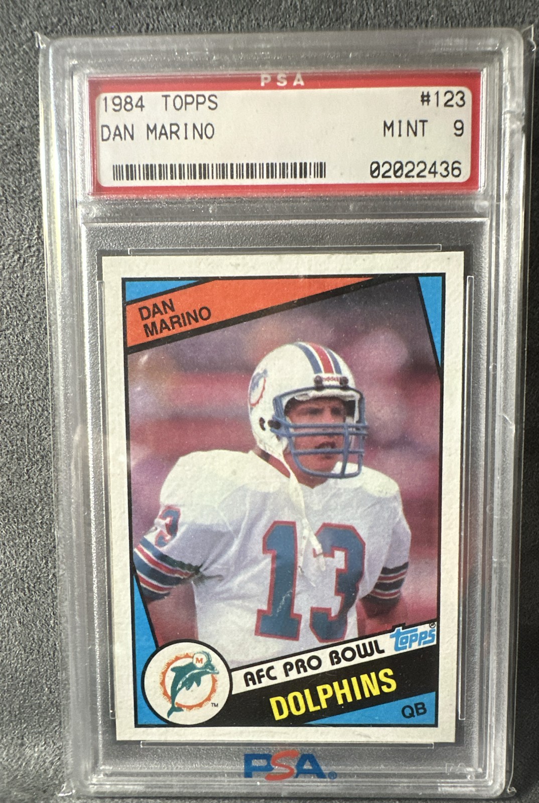 1984 Topps - Dan Marino #123 (RC)🔥PSA 9🔥 Miami Dolphins