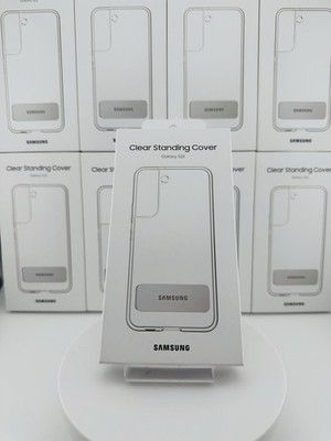 Original Samsung Galaxy S22 Clear Standing Cover Schutzhülle Case EF-JS901CTEGWW