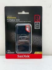 SanDisk Extreme 1TB, USB-C Portable External SSD - Black SDSSDE61-1T00-AT 