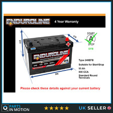 EFB Battery fits MAZDA CX5 KF 2.0 2.5 2.2D 2011 on Stop Start 249 EFB 800A 95Ah
