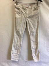 LOFT Pants Womens 6 28 White Modern Skinny Corduroy Stretch Casual Classic