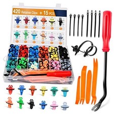 420Pcs Fender Moulding Clips Assortment 420 Pcs Mixed Size Clips 5 Removers