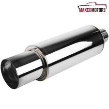 Muffler Exhaust Fits 4 Flat Tip N1 Style Loud Deep Stainless Steelsilencer