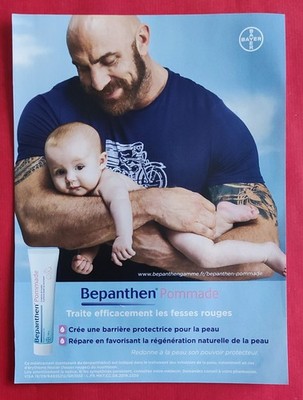 PRESSEWERBUNG: BEPANTHEN BAYER Salbe für Papa gut pflegen BABY