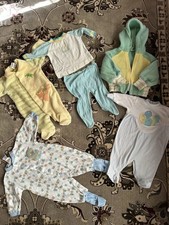 90s Vintage Baby Boy Outfit Set Lot Sz Newborn to 12 Months