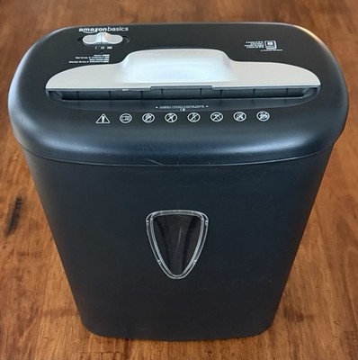 Amazon Basics 8-Sheet Paper Shredder 20 Lb Capacity for Home Office