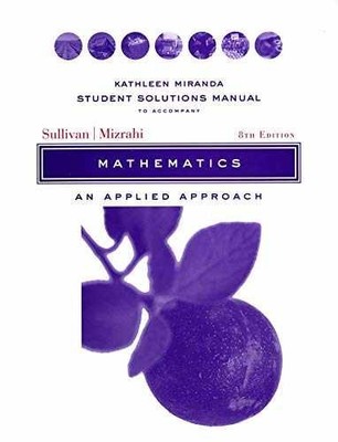 Student Solutions Manual - Paperback, by Sullivan Michael Mizrahi - Acceptable n