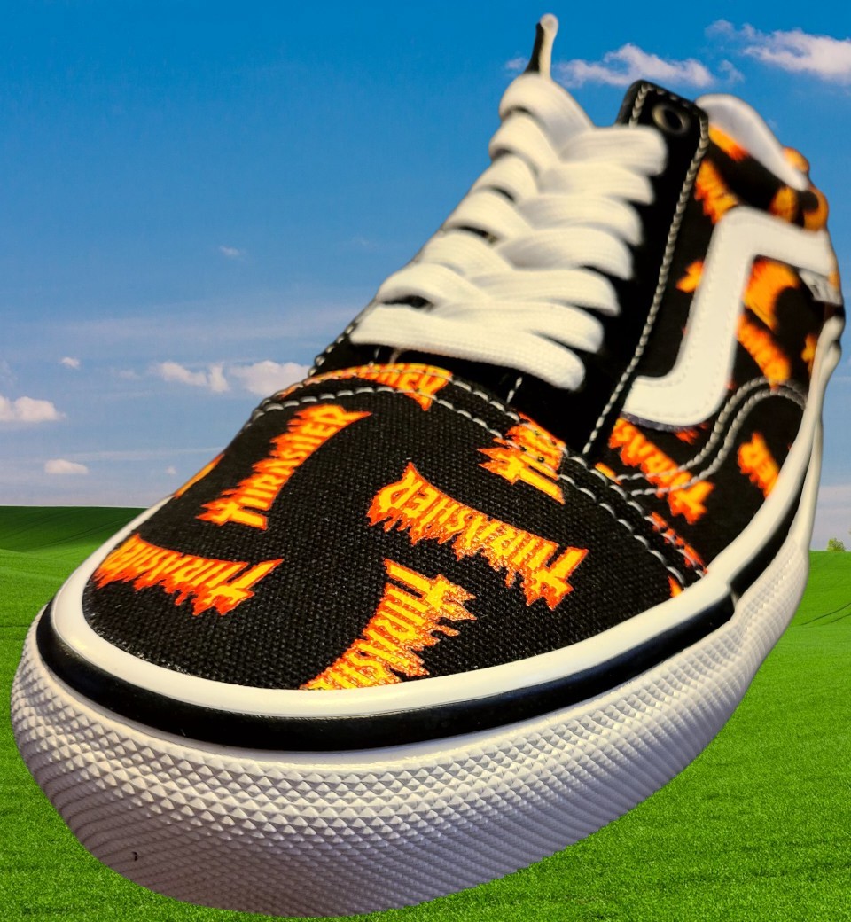 VANS Limited Edition Thrasher x Skate Old Skool Allover Thrasher