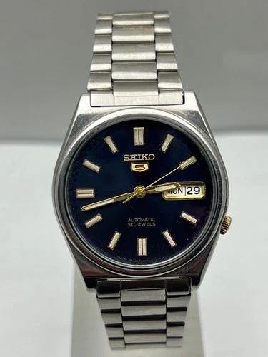 Vintage Seiko 5 Automatic 21 Jewels Mens Japan Made 7S26-0070 Spare/Repair(B11