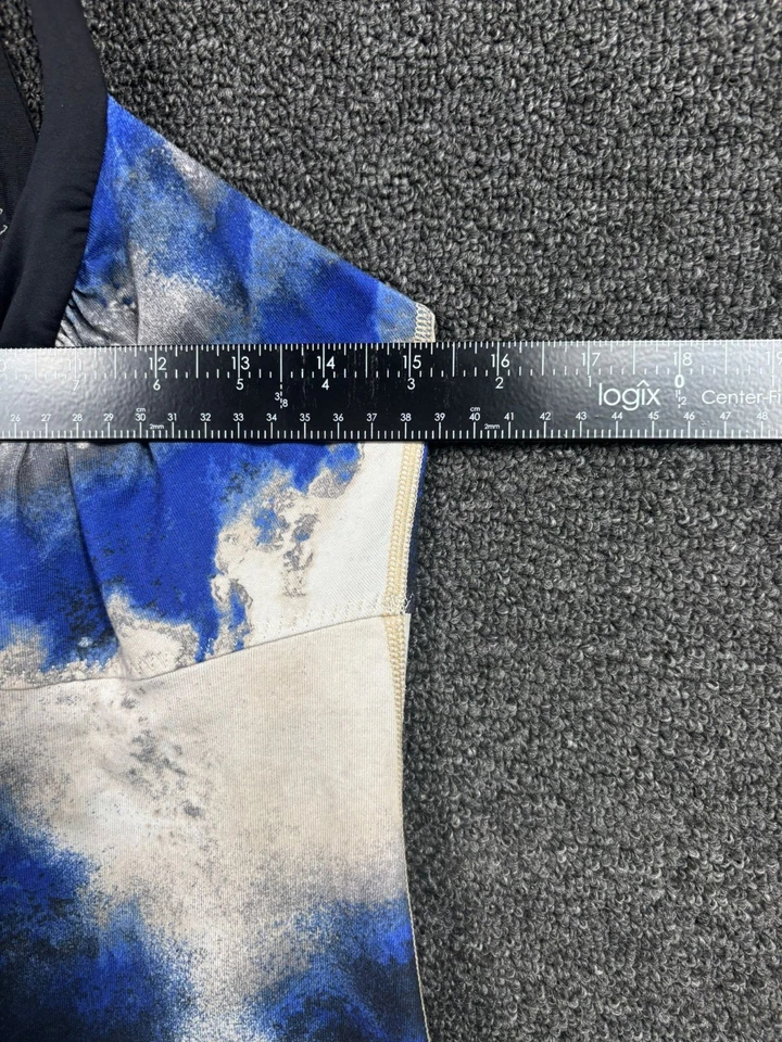 Camiseta sin mangas Lululemon Scoop Me Up II Vía Láctea para mujer talla 10 azul ropa deportiva gimnasio Foto 4 de 4