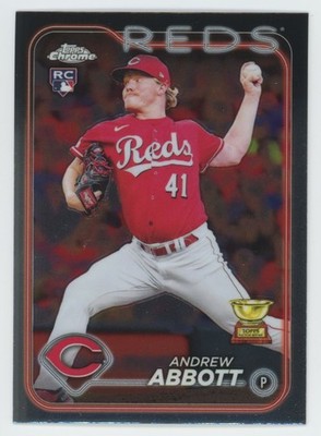 2024 Topps Chrome Andrew Abbott Rookie Cincinnati Reds #154