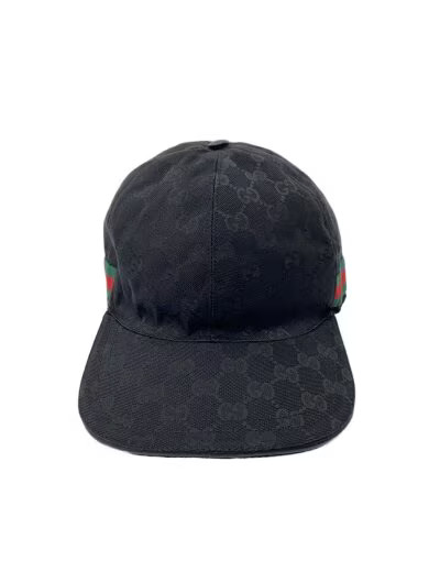 GUCCI Cap/ Medium/ Polyester/ Black/ Solid Color/… - image 1
