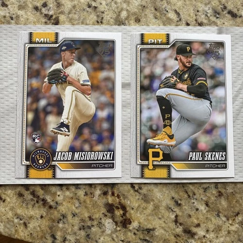 2026 Topps Series 1 Oversized Cards Lot (2) Jacob Misiorowski & Paul Skenes