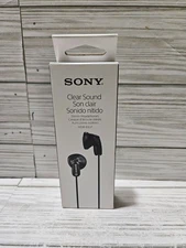 Sony MDR-E9LP/BZ In-Ear Wired Earbuds Headphones Black Clear Sound
