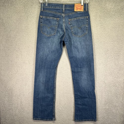 Levis 527 Jeans Mens 32x34 Blue Denim Slim Fit Bootcut Casual Western Cowboy - Picture 6 of 10