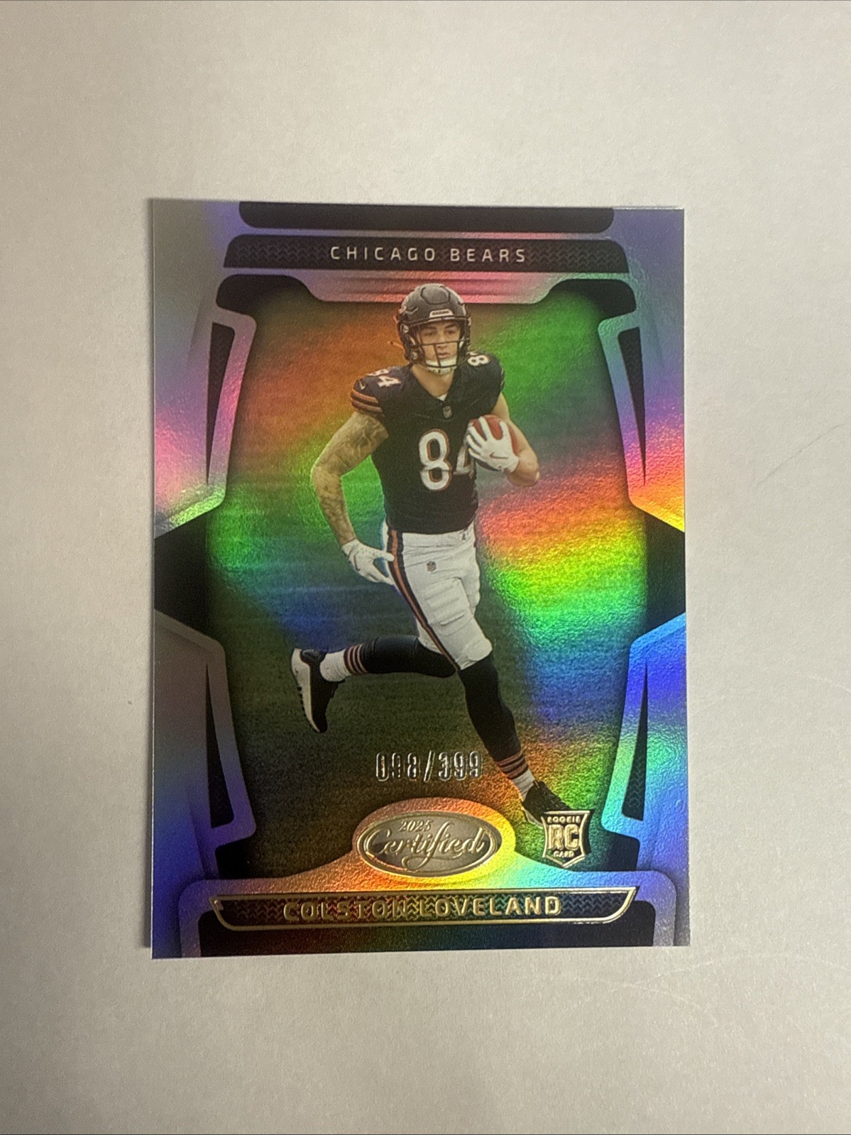 2025 Panini Certified Football - Colston Loveland Silver Holo #110 /399 RC