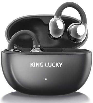 Open Ear Headphones Wireless Bluetooth OWS Hanging Earphones Ultra Open Black-1