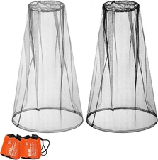 2-Pack Mosquito Head Net Face Mesh Net for Outdoor Hiking