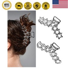 2PCS Metal Large Hair Claw Clips for Thick and Thin Hair for Women