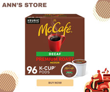 McCafe, Premium Roast Decaf Coffee, Single Serve K-Cup Pods, 96 Count - HOT  