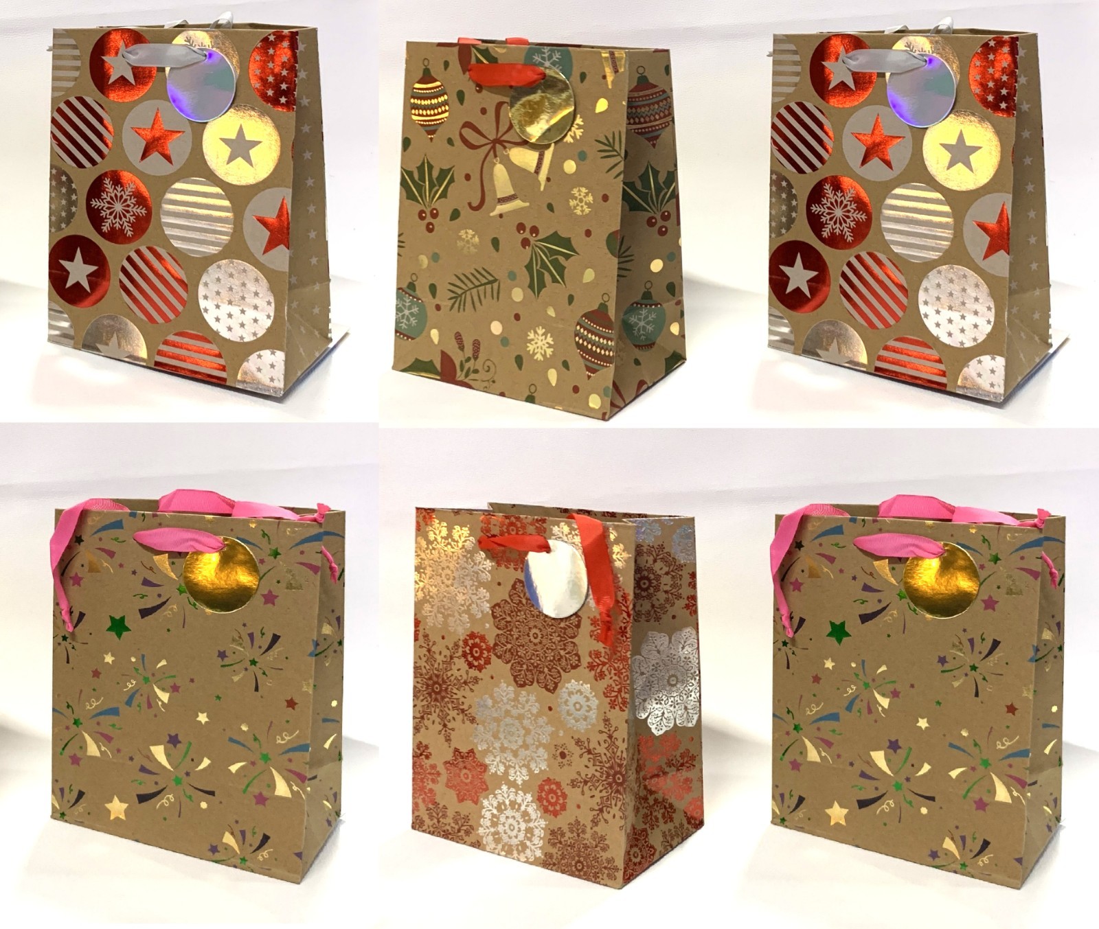 Weihnachtstaschen Geschenktüten Weihnachtstüte Medium 48020 Geschenktaschen