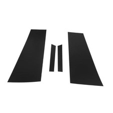 Door Pillar Window Trim - Car Front Left Right Side Anti Scratch Sticker Black