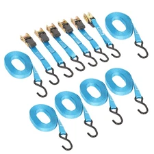 1 Inch 20 Ft 566lbs Tie Down Straps with Hooks 1700 LBS Break Strength Set of 6