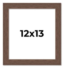 12x13 Frame Brown Distressed Barnwood Picture Frame  Rustic Farmhouse Photo Fra