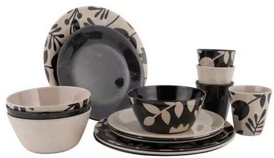 Bo-Camp Mix & Match Geschirrserie, 16-teilig, savana