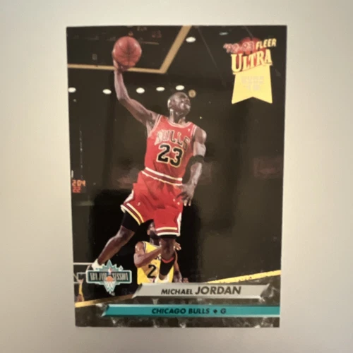 Fleer Ultra 1992-93 Michael Jordan Chicago Bulls #216 Top 20 Jammer Insert