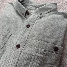 Duluth Trading Co Men's XL Relaxed Fit Button Down Long Sleeve 100% Cotton Shirt