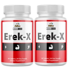 Erek-X- Men's Health & Performance- 2 Bottles- 120 Tablets