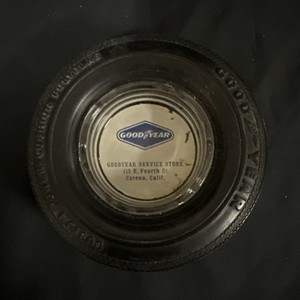 VINTAGE GOODYEAR Power Cushion Tire Ashtray Cerena, California