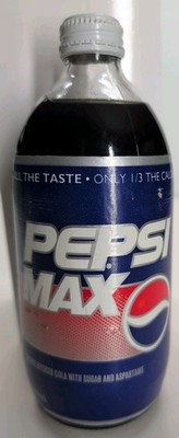 1990s Pepsi Max 500ml Bottle Full/Sealed Bottled In Toronto ''ALL THE TASTE''