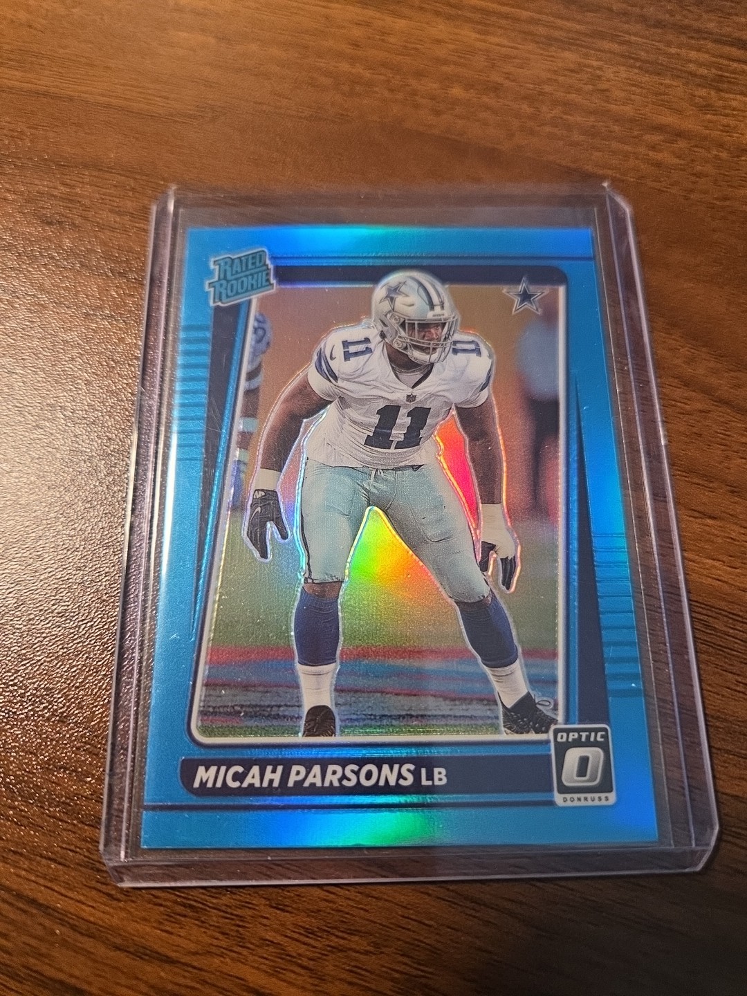 2021 Panini Donruss Optic - Rated Rookie Micah Parsons #245 Aqua Prizm /299 (RC)