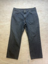 Carhartt men  s size 38x30 dark Wash relaxed fit straight leg denim blue jeans