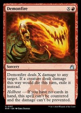 Demonfire Light Play, English Magic the Gathering MTG Ravnica Remastered