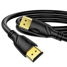 HDMI Cable 6 FT Premium 4K HDR 60Hz SIGNAL AT 18 Gbps GOLD Black Web High Speed