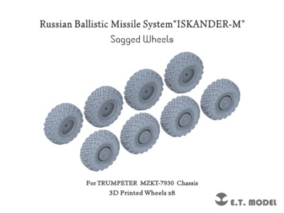 ET model 1/35 P35-125 Russian Ballistic Missile System ISKANDER-M Sagged Wheels