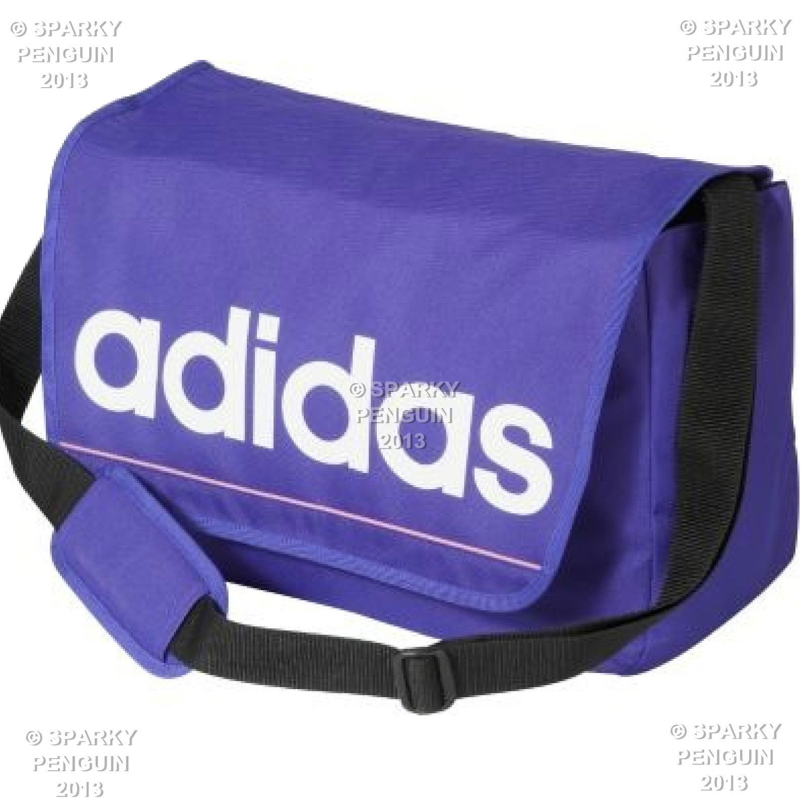 purple adidas messenger bag