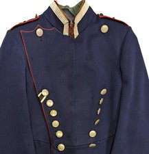 Raro Ejército Alemán Primera Guerra Mundial 'azul oscuro' sección de vuelo, Uhlan alistado uniforme chaqueta